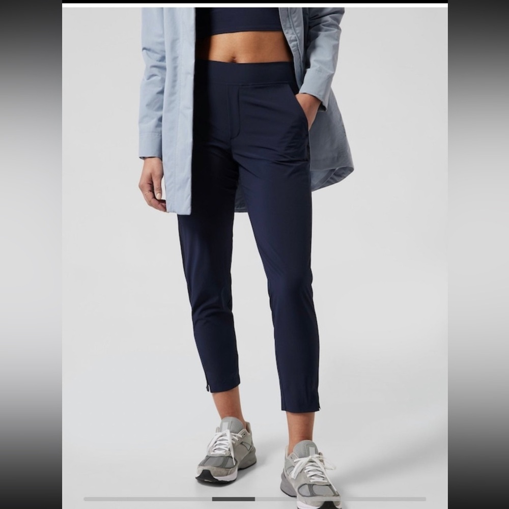 Athleta Brooklyn Ankle Pant Navy sz 12T